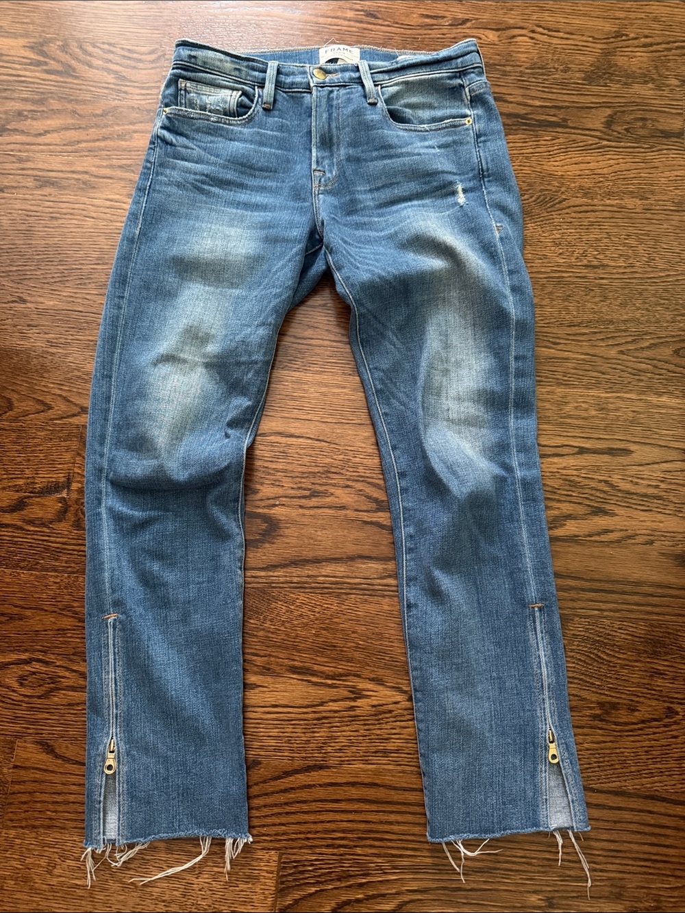 Frame Denim Light Blue Le Boy Jeans